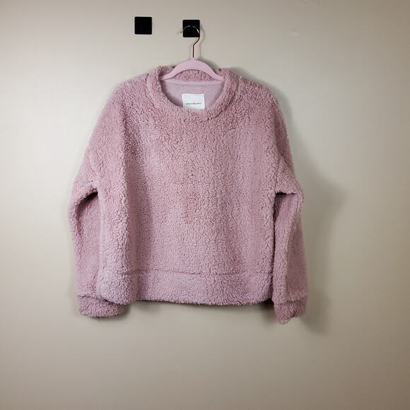 Thread & Supply Wubby Blush Pink Crewneck Soft Comfy Sweater Size M - Picture 1 of 9
